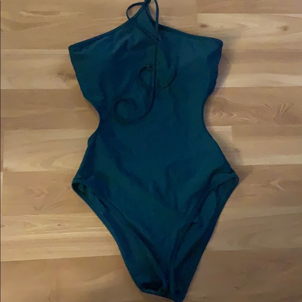 Teal swimsuit